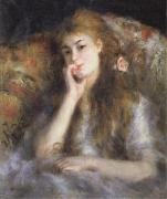 Pierre Renoir Young Woman Seated(The Thought) oil painting reproduction